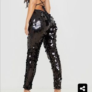 Black Sequin Jumpsuit